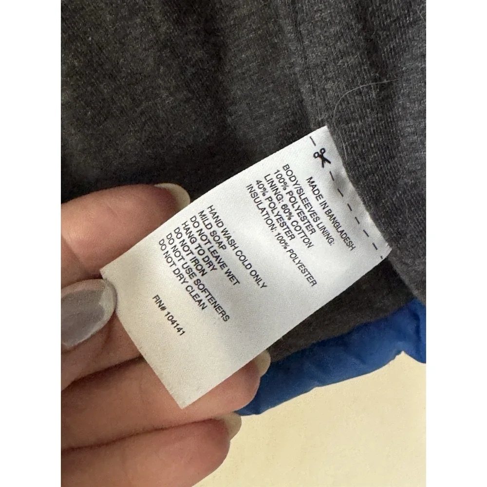 DSG Dick's XL Boys Blue Puffer Jacket Quilted Hooded Winter Coat Barely Used